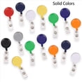 thumbnail image 2 of Retractable Badge Reels, 60 Pack Colorful Badge Clips Holders for Name ID Card Key Card,60 x Easy to buckle,Multicolor, 2 of 7