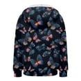 thumbnail image 7 of felwors Zip Up Hoodie Women Butterfly Graphic Hoodies Long Sleeve Oversized Y2K Sweatshirts Cute jackets Plus Size for Girls Black, S, 7 of 7