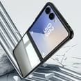 thumbnail image 5 of ELEHOLD for Samsung Galaxy Z Flip 7 2025 Case,Crystal Clear Non-Yellowing Shockproof Anti-Scratch Transparent Hard Back Slim Fit Case for Samsung Galaxy Z Flip 7 2025,Black, 5 of 7