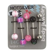 Tongue Barbells, 5pk