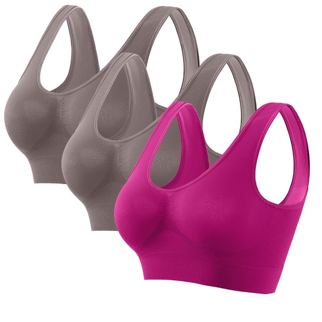 Fiudx Sujetador Deportivo, Top de Yoga Sin Costuras, Ropa Interior Ligera y Transpirable para Entrenamiento, Ropa Deportiva Diaria para Mujer, Diseño de Corte Asiático, Se Recomienda Lavar a Mano.