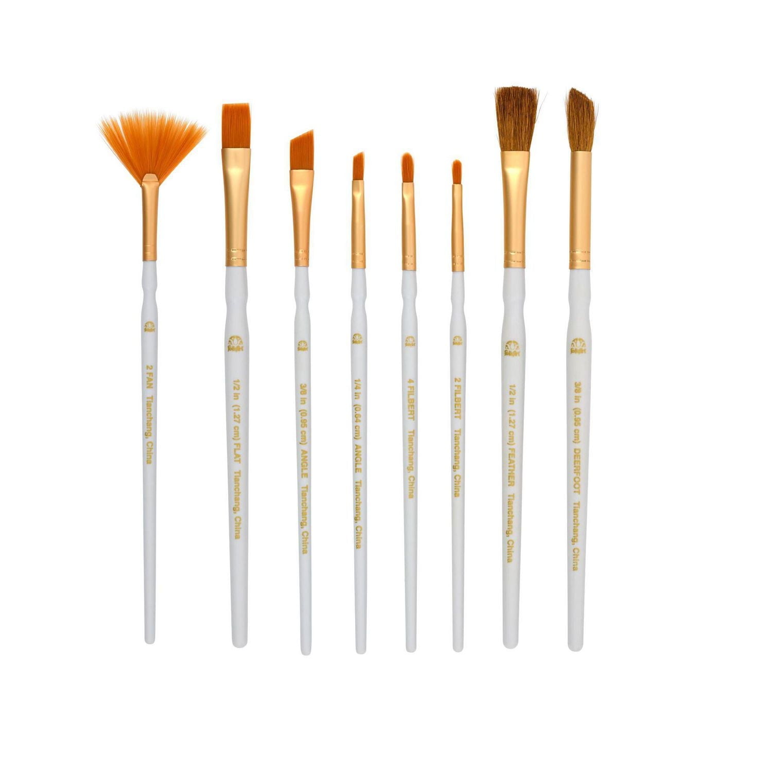 FolkArt 8 Piece Texture Paint Brush Set