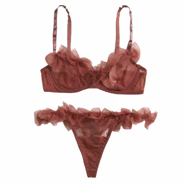 Gibobby Sujetador De Encaje Para Mujer Lencería sexy babydoll para mujer, camisón halter, babydoll para mujer, lencería sexy para sexo(Rojo, X-CH)