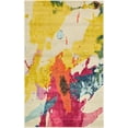 thumbnail image 1 of Unique Loom Estrella Collection Colorful Abstract Area Rug, 3 Feet 3 Inch x 5 Feet 3 Inch, Beige/Yellow, 1 of 1