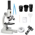 thumbnail image 1 of Microscopio óptico monocular 64X-2400X con soporte para teléfono y tapa, 1 of 8