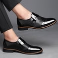 thumbnail image 4 of Oxfords Dress Shoes for Men Classic Business Formal Leather Pointed Toe Wingtip Tuxedo Slip on Dressy Oxford, 4 of 7