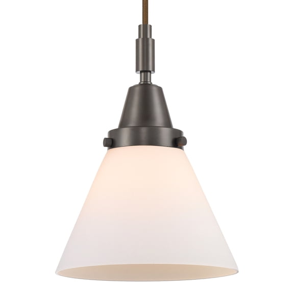 Innovations Lighting 447-1P-G41 Cone 8" Wide Mini Pendant - Bronze