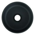 thumbnail image 2 of Yale 14" Round Crystal Glass Vessel Bathroom Sink in Black, 2 of 8