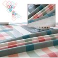 thumbnail image 4 of Servilletas de algodón y lino de estilo europeo simples y modernas, mantel a cuadros de lino impermeable, mantel de mesa, cuadros rosa azul (cuadrados, 135x180cm), 4 of 4