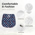 thumbnail image 4 of Balery Cartoon Lighthouse Pantalones cortos deportivos para mujer con forro y dos bolsillos, elásticos, para entrenamiento, gimnasio, yoga-Large, 4 of 7