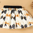 thumbnail image 5 of DHFJKG Baby Girls First New Year Outfits Winter Clothes Puff Long Sleeve Letter Print Ribbed Pullover Tops Bowknot Print Skirts 2 Piece Sets Cozy Outfit, 5 of 6