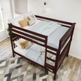 thumbnail image 6 of Plank+Beam Solid Wood Classic Full over Full Bunk Bed Bed, Espresso, 6 of 9