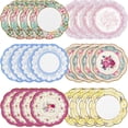 thumbnail image 2 of Platos de papel, mesas parlantes, bonitas flores, paquete de 24, 2 of 9