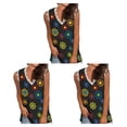 thumbnail image 1 of Qarigey Chaleco de mujer, camiseta sin mangas estampada, vacaciones, boda, fiesta, playa, vacaciones, deportes, moda básica, Top de verano, ropa cómoda Type1 NO1 Qarigey CBP391844, 1 of 6