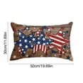 thumbnail image 4 of Yhmxh 4th of July Throw Pillow Cover, 12x20 Inch Patriotic Outdoor Lumbar Decoration, Red White and Blue, Independence Day Cushion Case, Memorial Day Flag Stars Decor Cushion Case for Sofa Couch, 4 of 7