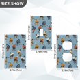 thumbnail image 7 of Yayeee Blank Wall Plate Cover 1-Gang 4.5"x2.7" Home Unused Decorative Outlet, Blue Hockey Pattern, 7 of 7