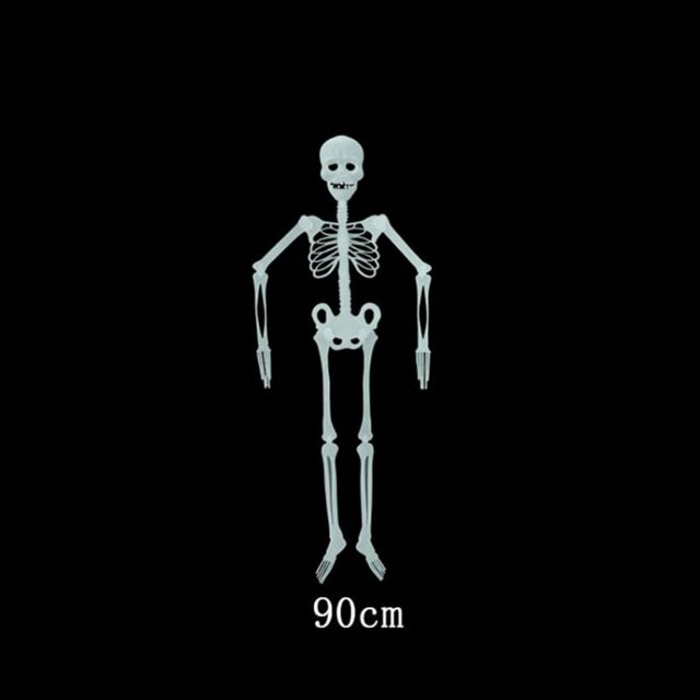 MesaSe 90/150Cm Poseable Human Skeleton Halloween Decoration Party Prop