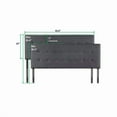 thumbnail image 4 of Jessenia Headboards for Full Size Bed, Upholstered Tufted Bed Headboard, 12 Adjustable Positions Full Headboard Only, Wall Mounted Headboard, Bed Backboard Linen Fabric Head Board - Light Gray, 4 of 14
