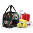 thumbnail image 4 of Vsdgher Forest Plant Raccoon Print Lunch Bag, Lunch Box for Women Adult Men, Lunch Tote Insulated Cooler Lunch Container for Work/Office/Picnic/Travel, 4 of 7