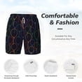 thumbnail image 4 of Kdxio Colorful Balloons Print Men'S Swim Trunks With Compression Liner 7 Inch Inseam Quick Dry Swim Shorts, 4 of 7