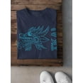 thumbnail image 3 of Snake Head Ikal Text T-Shirt Women -Ikal Designs, Female Small, 3 of 4