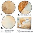 thumbnail image 3 of Designart "Minimalist Balloon Expeditions I" Hot Air Balloon Floater Framed Canvas Wall Art, 3 of 5