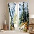 thumbnail image 3 of Feelyou Modern Cycling Lover Blackout Curtains Set of 2 (52x84 Each), Watercolor Mountain Window Curtains, Teens Kids Boys Girls Curtains and Drapes, Curtains and Drapes Decor, 3 of 6