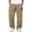 Khaki #3, variant on Dresfit Corduroy Pants Men Baggy Wide Leg Sweatpants Fall Winter Drawstring Big and Tall Sweat Pants Oversized Elastic Waist Uncuffed Athletic Pants XL