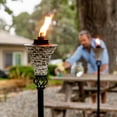 thumbnail image 5 of TIKI Brand 62-inch Hosta Metal Torch Gray Mosaic, 5 of 6