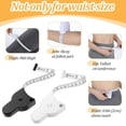 thumbnail image 3 of 2-Pack Body Measuring Tape, Retractable Soft Tape Measure with Lock Pin & Push Button Retract, Dual Scale 60 Inch Automatic Measuring Tape for Body, Tailoring & Fitness (Black & White), 3 of 7