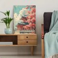 thumbnail image 5 of Qisvanset Framed Canvas Wall Art 12x16 Inch Osaka Tennoji Temple Ukiyo-E Japanese Vintage Art, 5 of 5