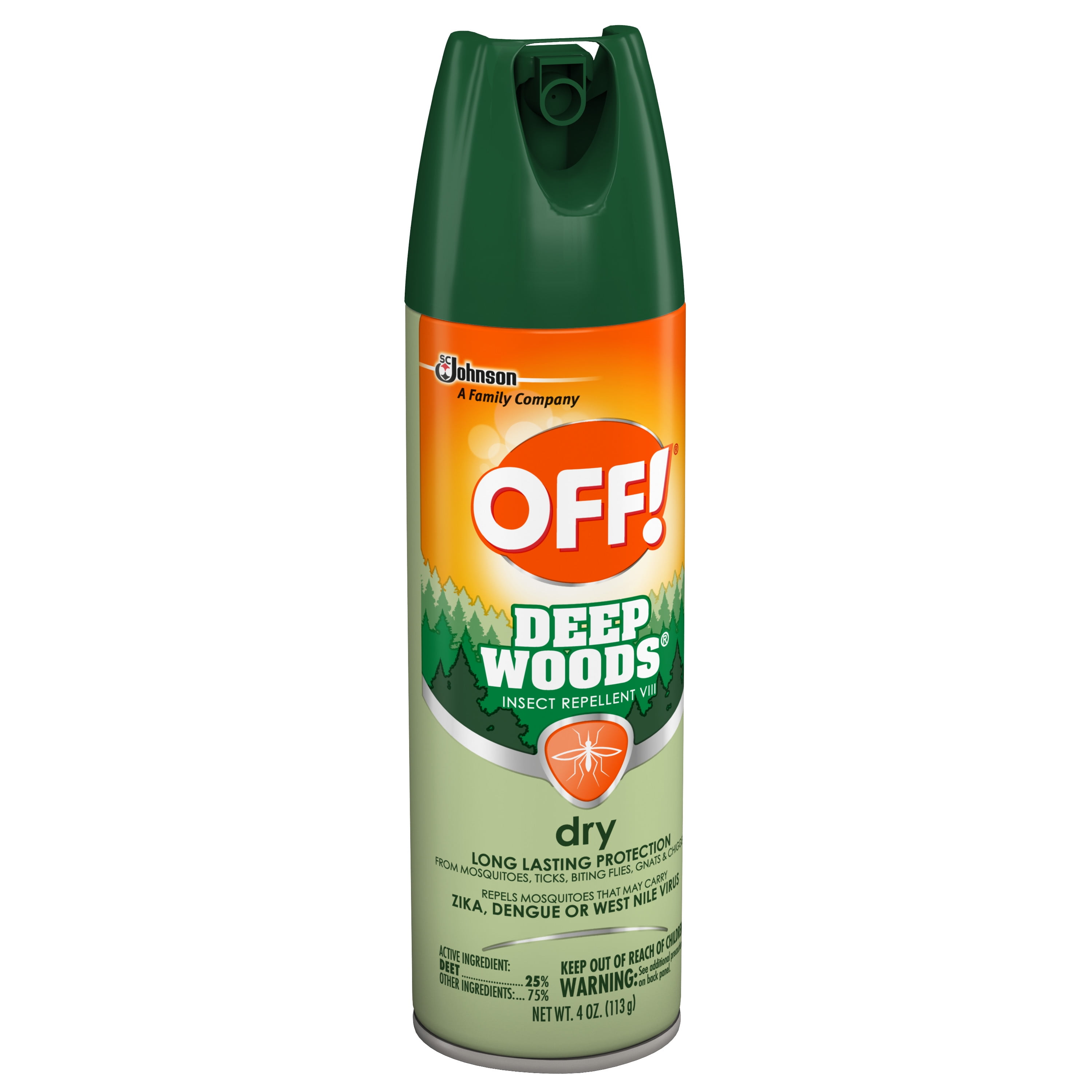 OFF! Deep Woods Insect Repellent VIII Dry, 4 oz - Walmart.com