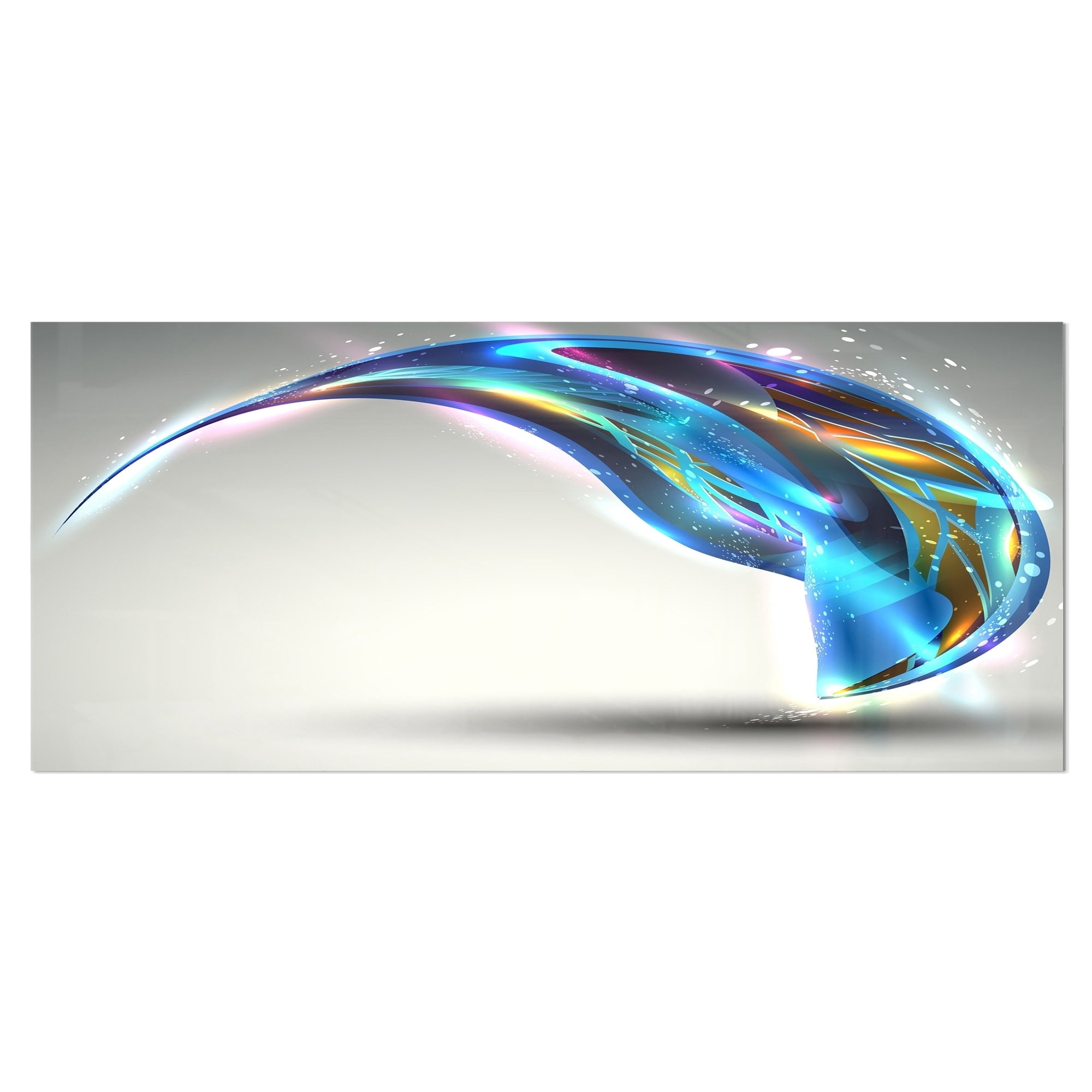 Fantastic Abstract Illustration 40 in x 30 in Painting Art Prints, by Designart