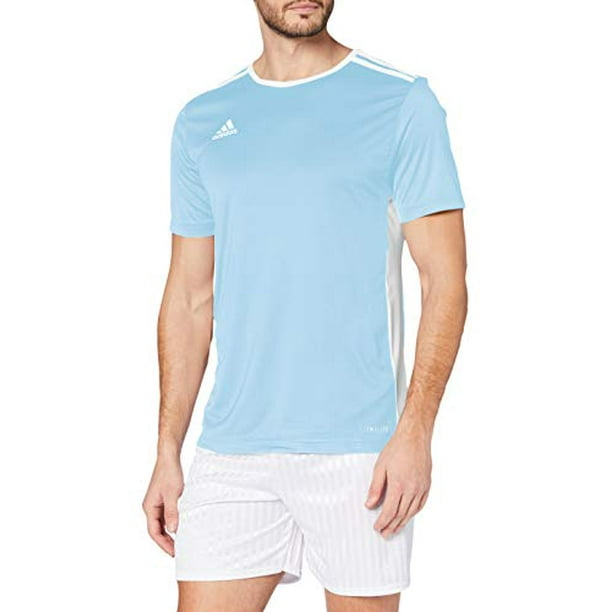 adidas mens Youth Entrada 18 Jersey Clear Blue/White Youth Medium ...
