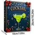 thumbnail image 4 of 2025 Cocktail Advent Calendar, 24 Days Cocktail Countdown Calendar With 24 Cocktails Christmas 2D Acrylic Ornament, Christmas Tree Ornament, 4 of 5