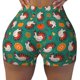 thumbnail image 2 of Fotbe Cartoon Turkey Shorts Sin Costuras – Shorts Deportivos de Cintura Alta para Mujer, Elásticos para Gimnasio, Yoga, Running o Ciclismo-Medium, 2 of 8