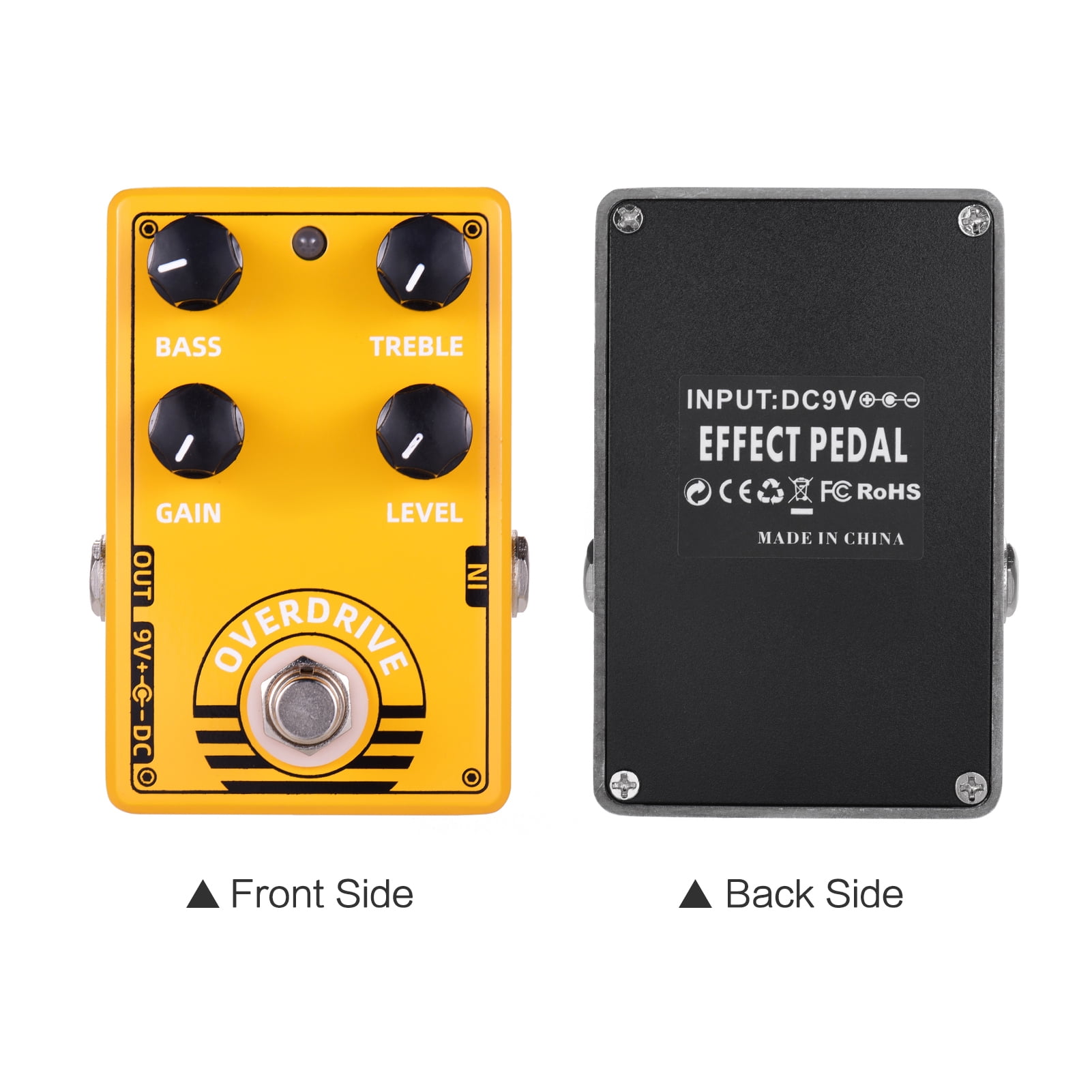 Sorven for Electric Guitar Effect D-8 Overdrive Guitar Effect Pedal with Bass Treble Gain Level Controls and True Bypass Design for Electric Guitar