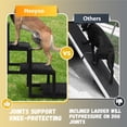 thumbnail image 6 of Extra Wide Dog Stairs for Car - Foldable Dog Ramps for Large Dogs with Non Slip Surface, Portable Dog Steps for Cars and SUV, Truck, Support Up to 250 Lbs, Black, 6 Steps, 6 of 7