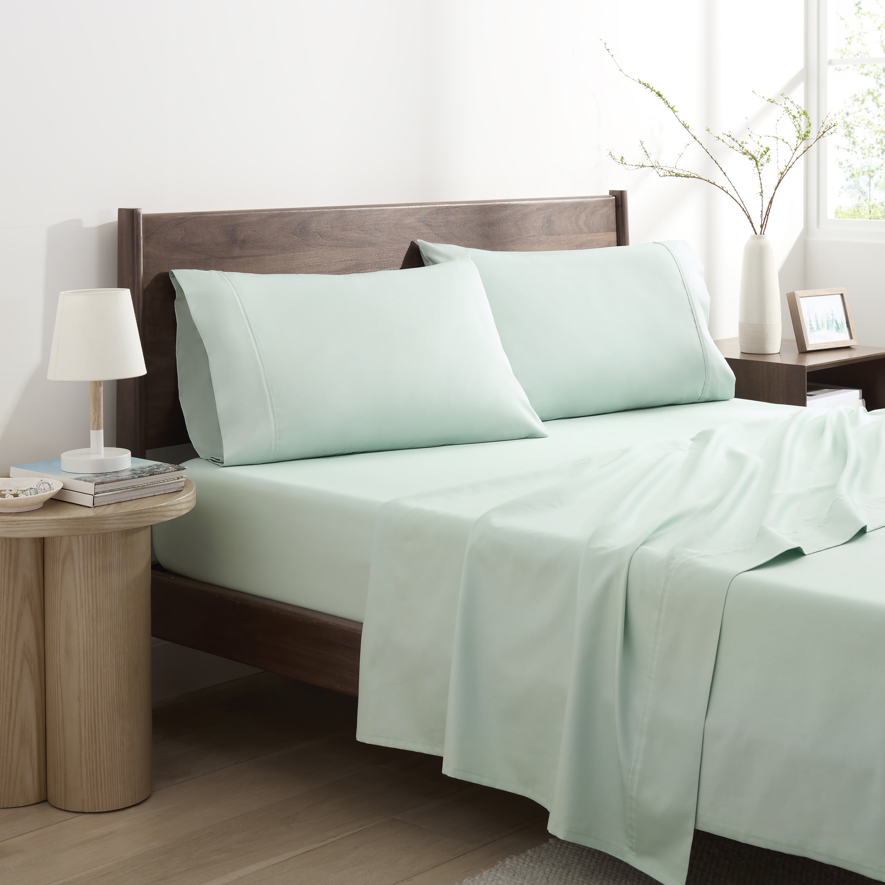 Martex Restore Cooling Bed Sheet Set, Queen, Sage