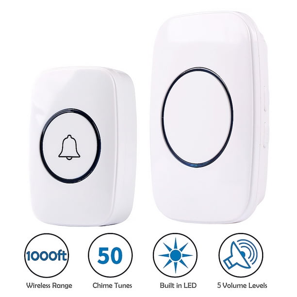 Timbre inteligente inalámbrico IP44 Timbre impermeable con receptor y transmisor EE. UU. Inevent EL4397-00B