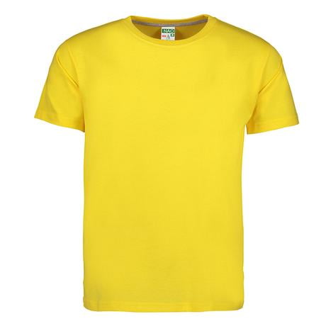 Playera Cuello Redondo Peso Medio 100% algodón color Amarillo Talla Chica NAO Playera Cuello Redondo