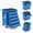 Blue, variant on TacleeKii Rolling Tool Chest with 5 Drawers, Metal Tool Storage Cabinet with Locking System, Portable Tool Cart Organizer for Garage Workshop, Black