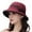 Red, variant on Fgnfyis Elegant Women's Bowknot Wide Brim Cloche Sun Hat for Wedding Tea Party Outdoor Summer Lightweight Breathable Foldable Red M