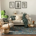 thumbnail image 5 of Well Woven Tulsa Arya Traditional Vintage Oriental Floral Blue 5'3" x 7'3" Area Rug, 5 of 5