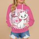 thumbnail image 3 of Sudadera con capucha para mujer, cuello redondo, Y2k, Disney Mary Cat, sudadera con capucha estampada de moda, sudadera con capucha de manga larga para niñas, sudadera de moda con flores, 3 of 5