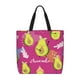 thumbnail image 1 of Easygdp Pink Green Avocado Bolsa Tote para Mujer, Bolso de Hombro para Trabajo, Playa, Viajes, Compras y Supermercado, 1 of 4