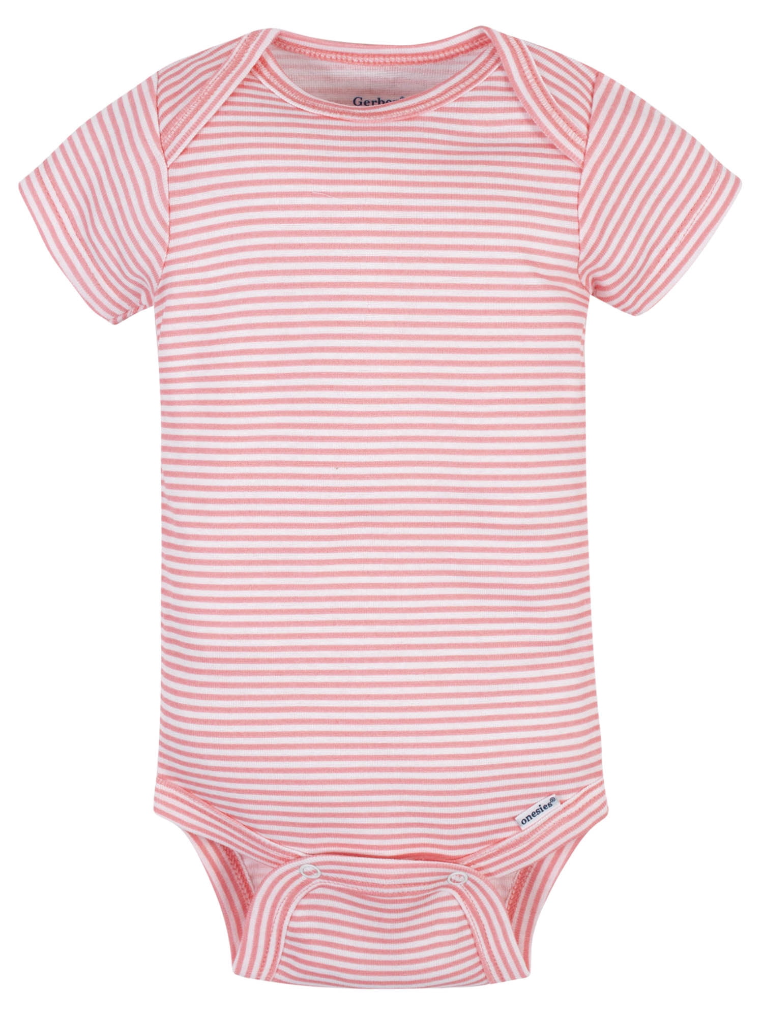 Gerber Baby Girls Short Sleeve Bodysuits, 5-Pack (Preemie-24 Months)