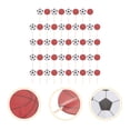 thumbnail image 4 of OGITUDE 48pcs Basketball and Soccer Cupcake Topper Sports Themed Birthday Party Supplies, 4 of 6
