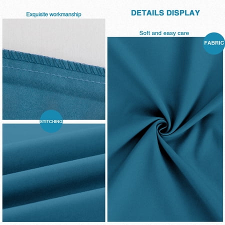 FLXXIE 2 PACK 100% BRUSHED MICROFIBER BODY PILLOW COVERS, ULTRA SOFT AND COZY FULL BODY PILLOWCASES FOR ADULTS, 20″ X 54″, SLATE BLUE (NOT INCLUDE BODY PILLOW)