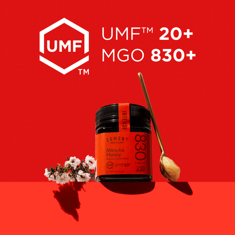Egmont Raw Manuka Honey UMF 20+ MGO 830+ - 100% Pure New Zealand